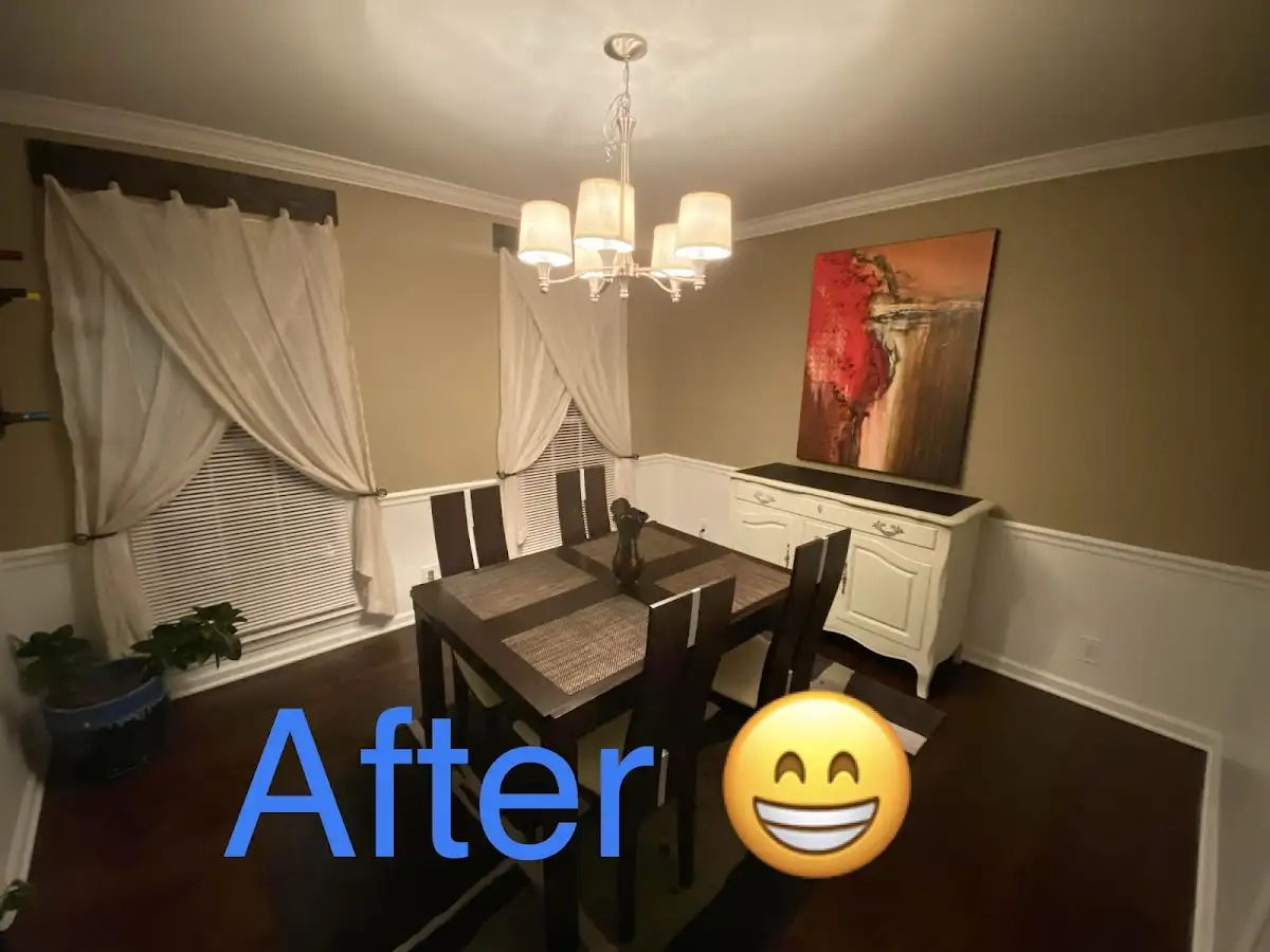 Professional dining room restoration after water damage in Fayetteville