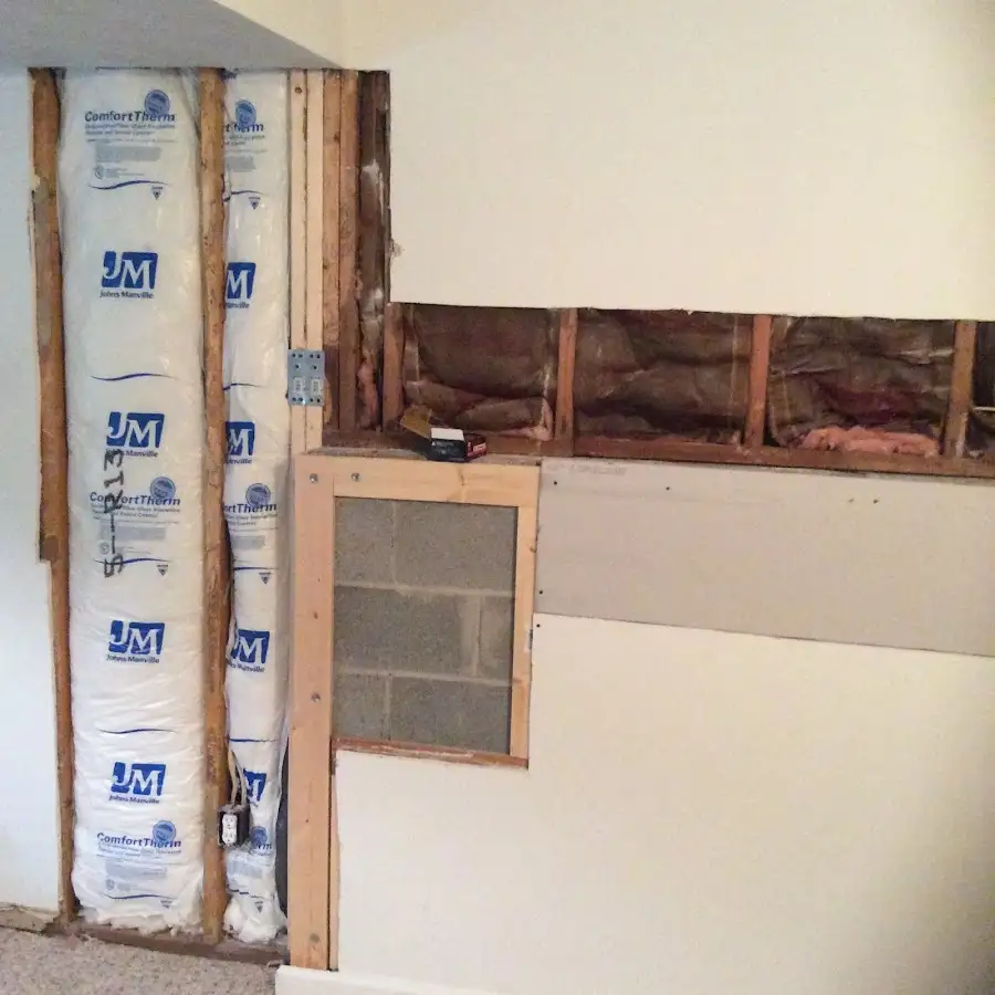 Wall insulation replacement during Odor Removal & Deodorization in Fayetteville